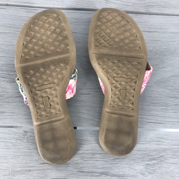 🖤Aerosoles Savvy leather sandals flip flops 8.5 - Picture 6 of 8